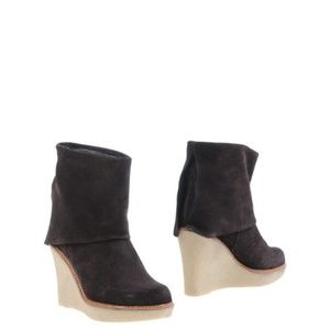 Insanely comfy Suede Wedge Ankle boot - $211 NEW
